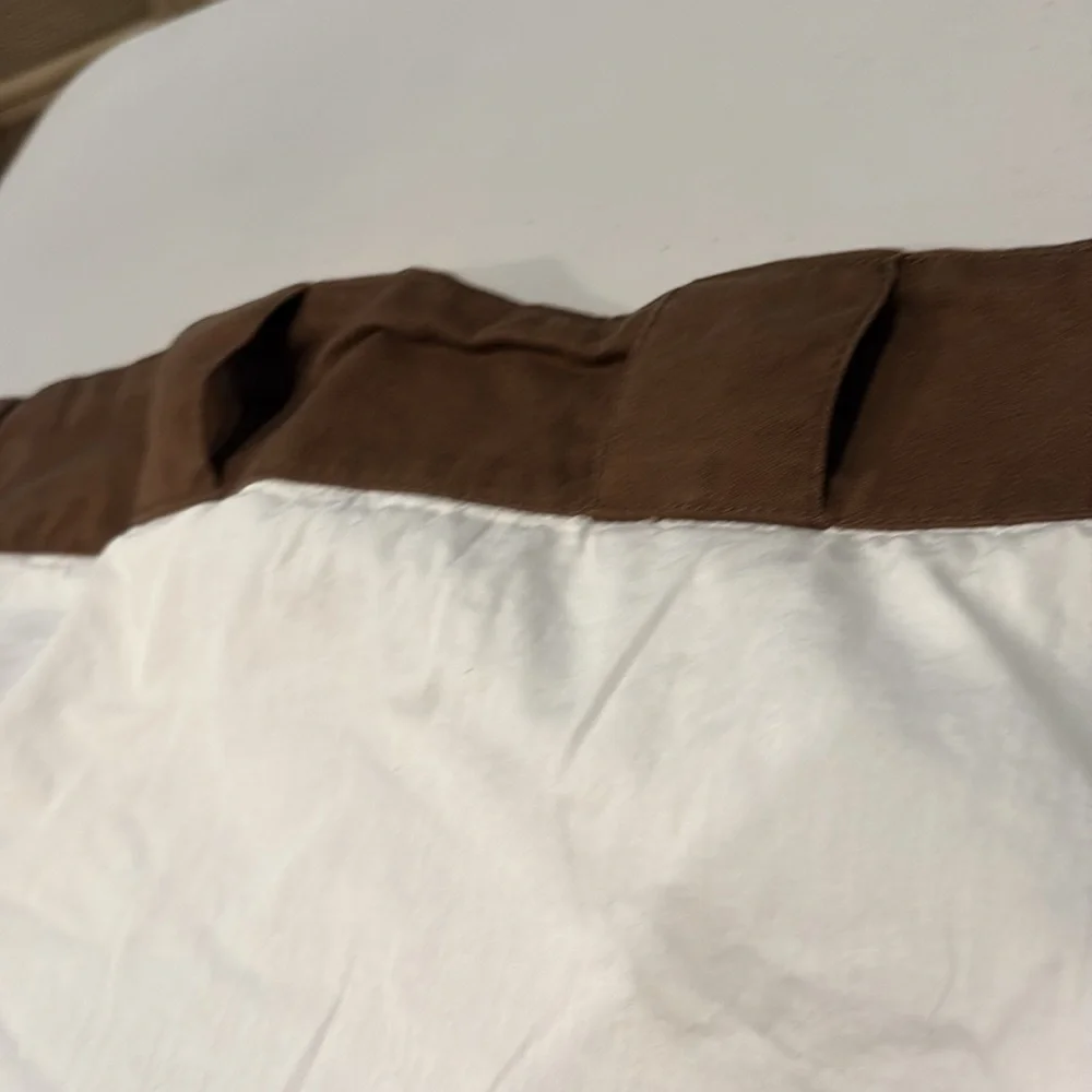 Pottery barn kids - Brown Valance Curtain.  Window treatment. Set of 2.